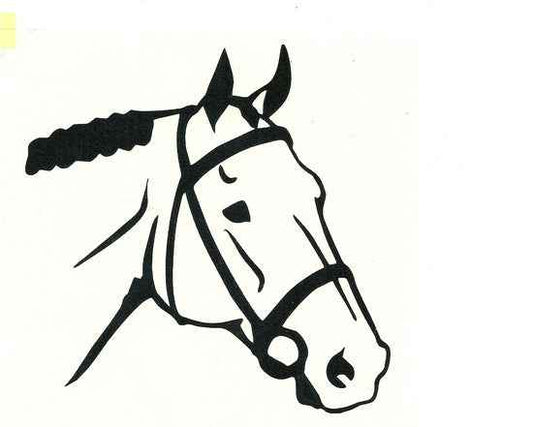 Aufkleber Pferdekopf Deko Auto