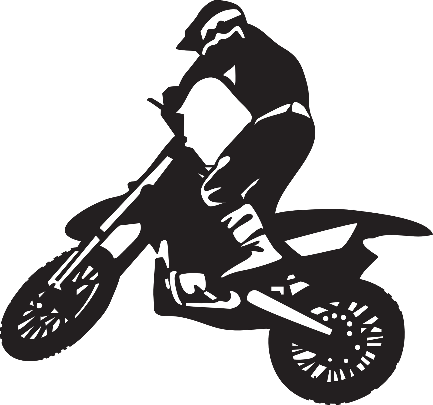Aufkleber Motorcross