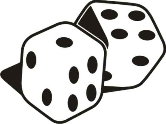 Aufkleber Würfel