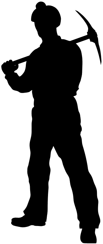 Aufkleber Bergmann Bergbau