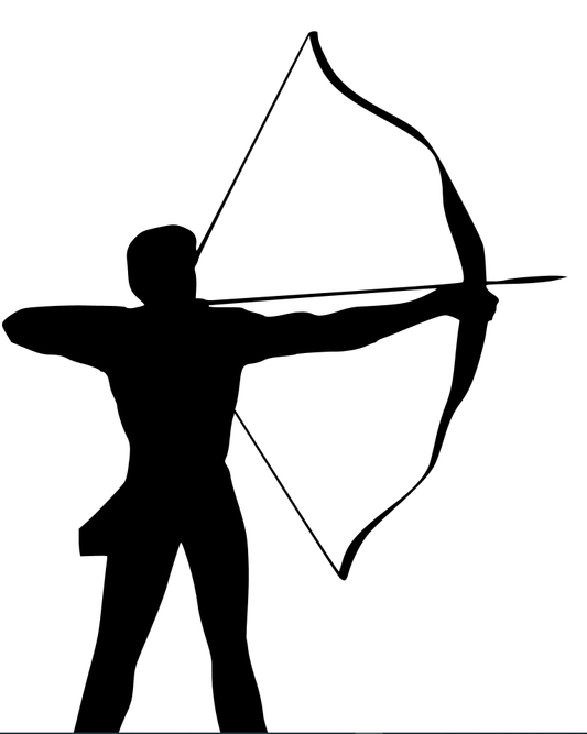 Aufkleber Bogenschießen Sport