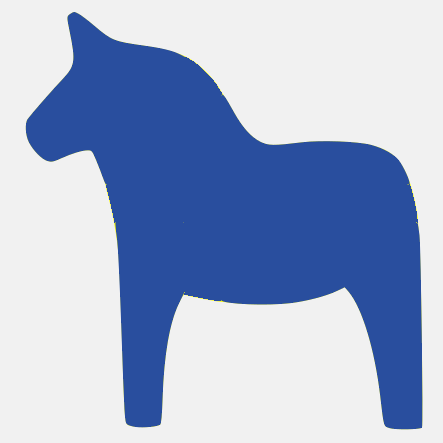 Aufkleber Dalapferd Schweden Deko Auto