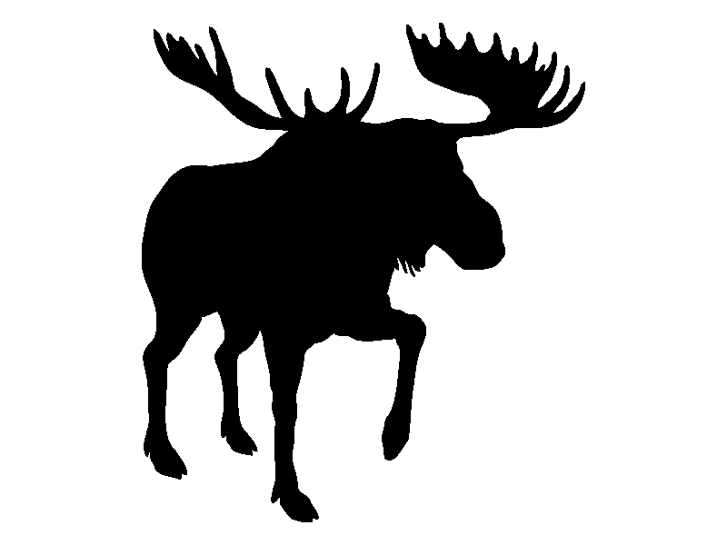Aufkleber Elch