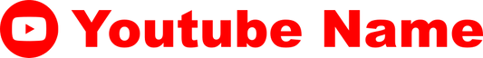 Aufkleber Youtube Logo dein Name Auto Wohnmobil Dekor