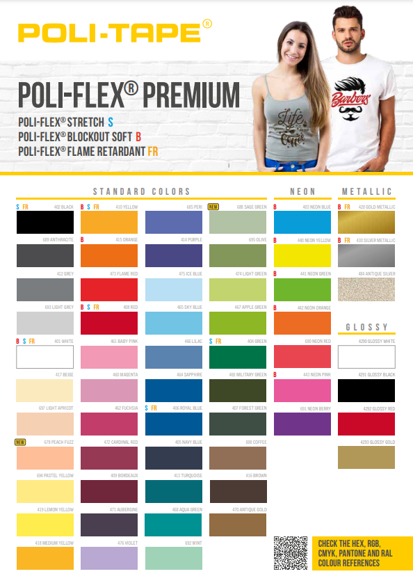 Premium Flexfolie Buchstaben , Zahlen zum Aufbügeln