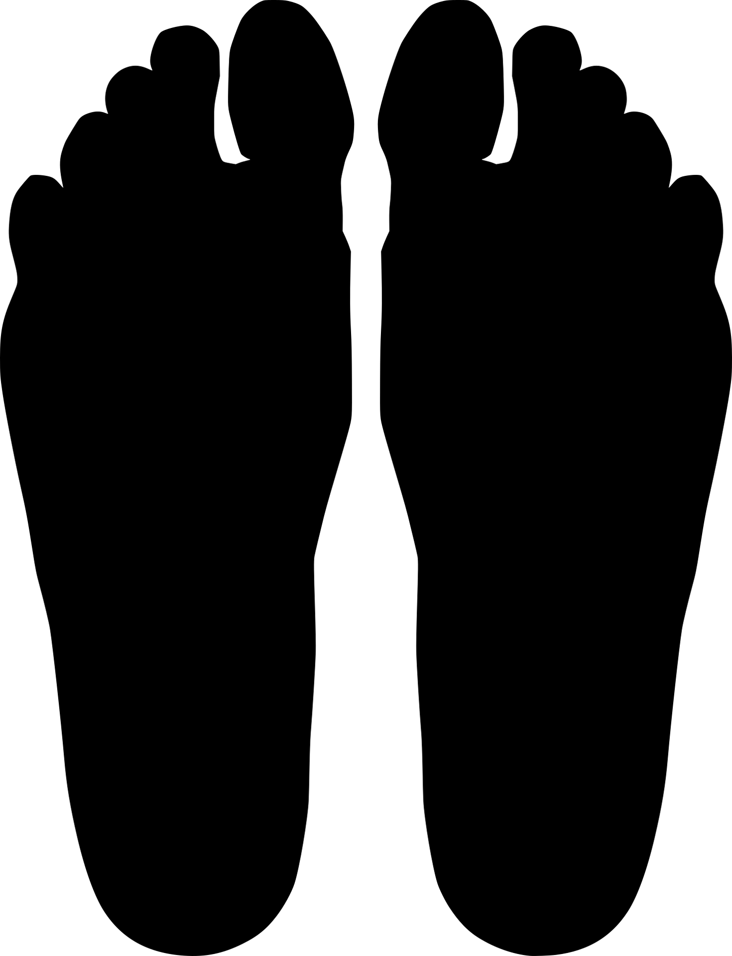 Aufkleber Füsse