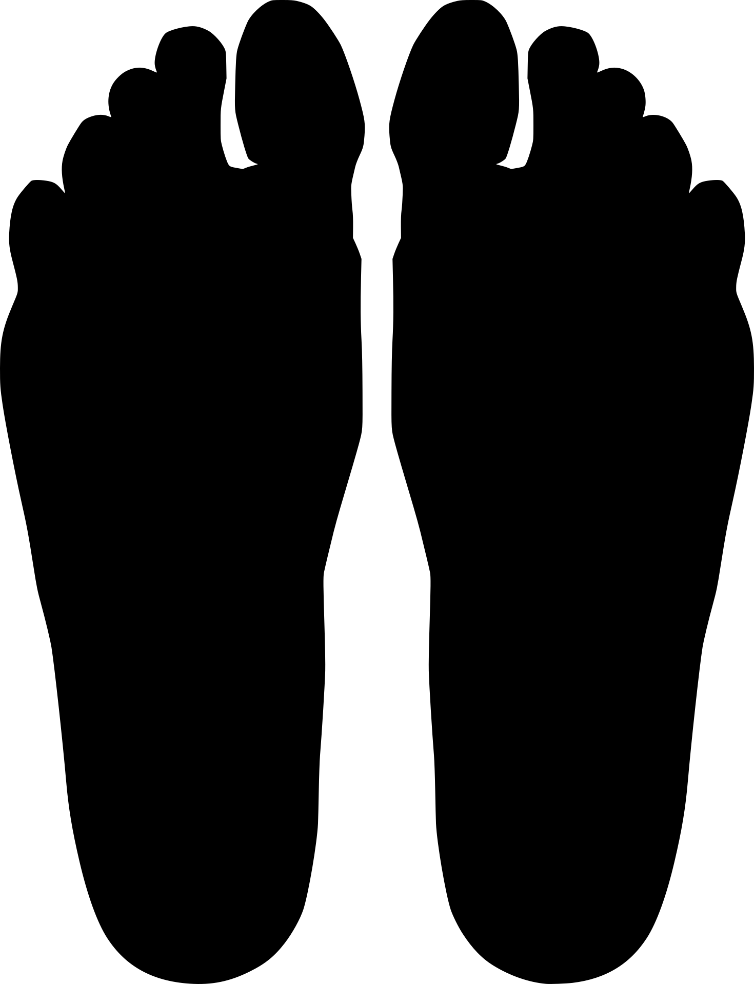 Aufkleber Füsse