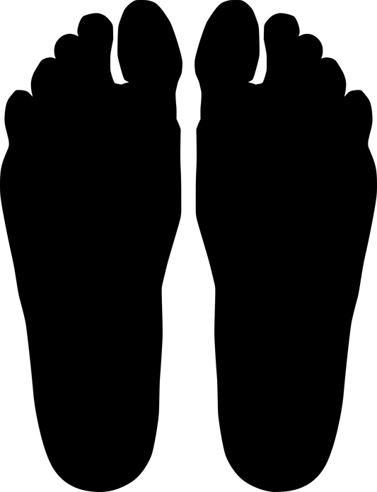Aufkleber Füsse