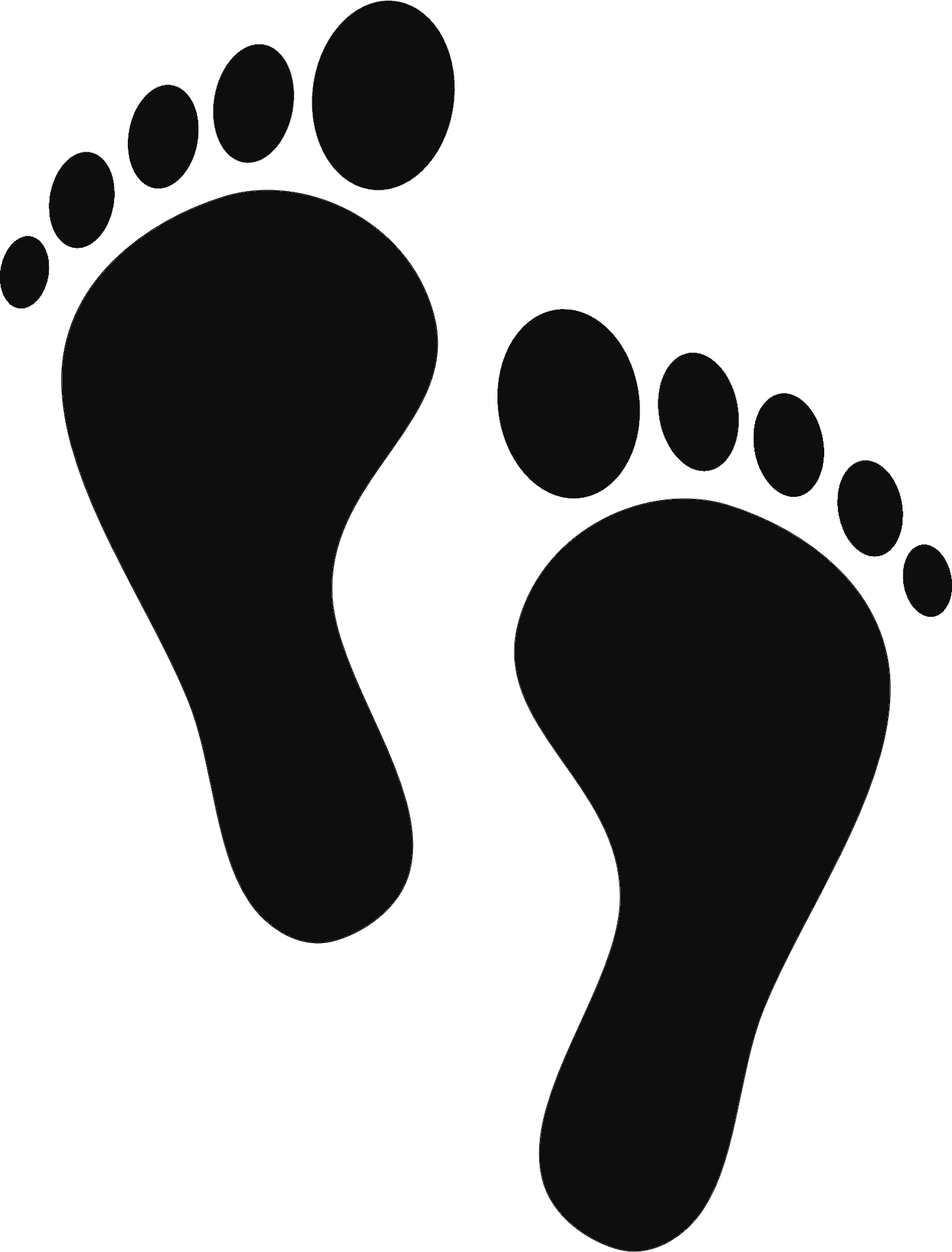 Footprint sticker