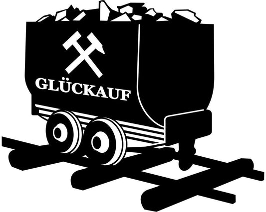 Aufleber Glück Auf Lore Bergbau