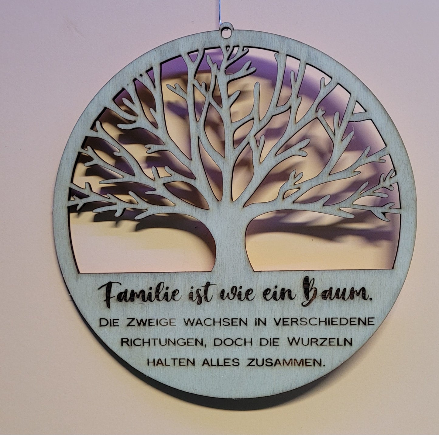 Holz-Dekohänger „Kleeblatt & Pfoten