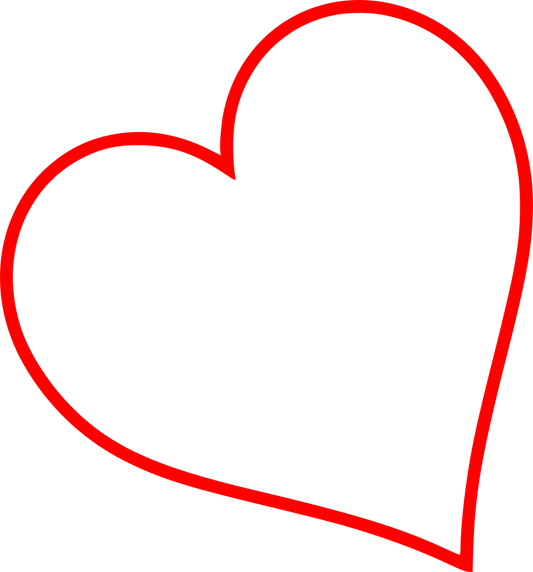 Aufkleber Herz Love Dekor