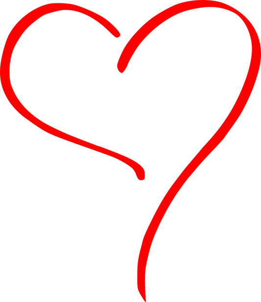 Aufkleber Herz Love Dekor