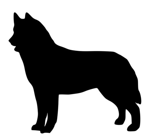 Aufkleber Hund Husky