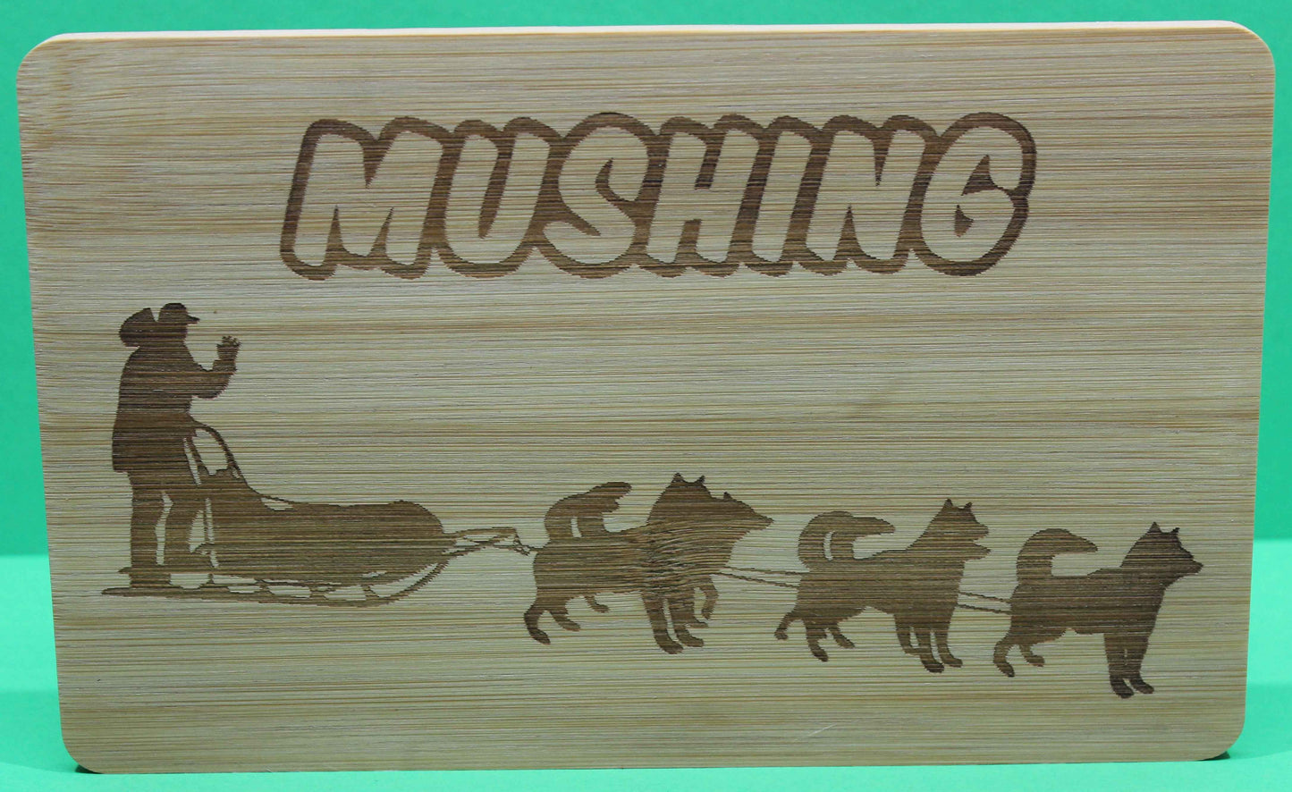 Frühstücksbrett Motiv Zughundesport Mushing, Schlitten Gespann