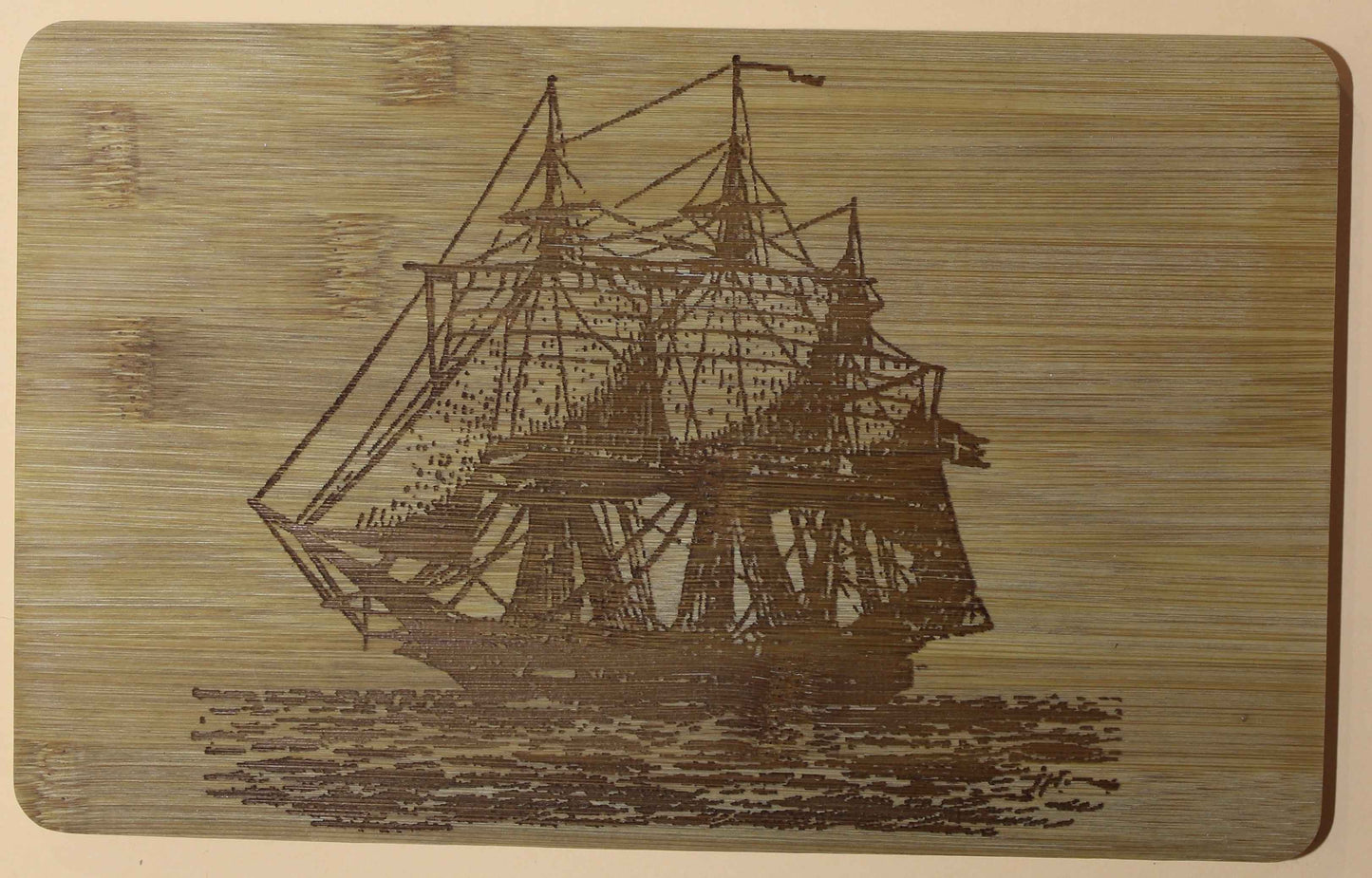 Frühstücksbrettchen Segelschiff Windjammer