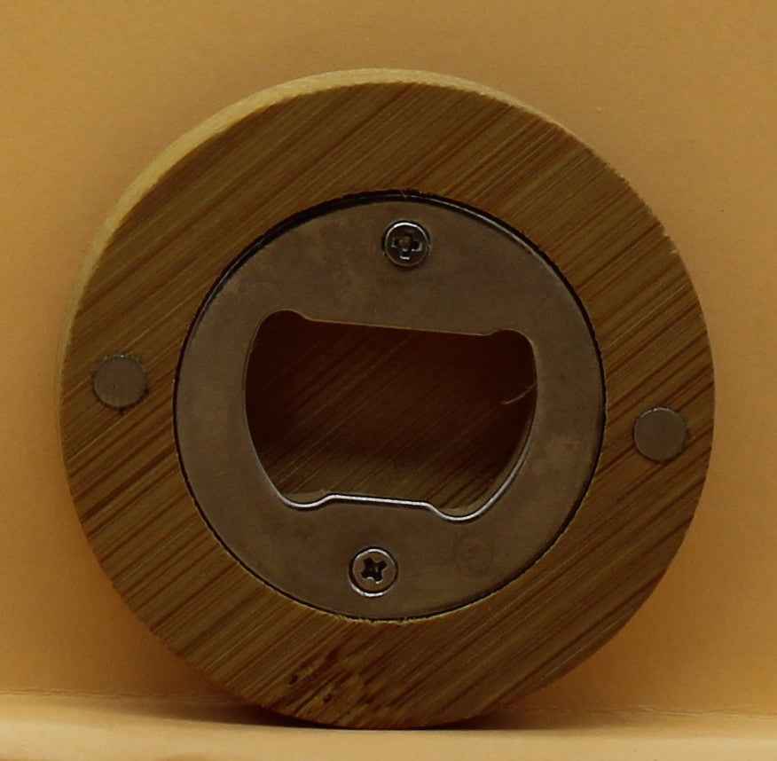 Flaschenöffner Bambus rund