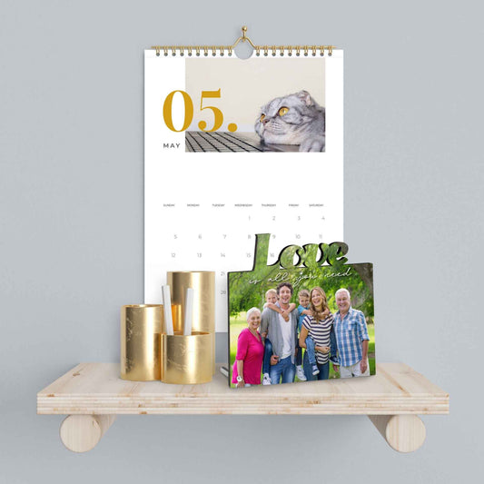 MDF Emo Frame Love mit Metallstift Aufsteller