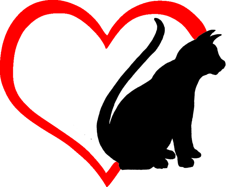 Aufkleber I Love Katze