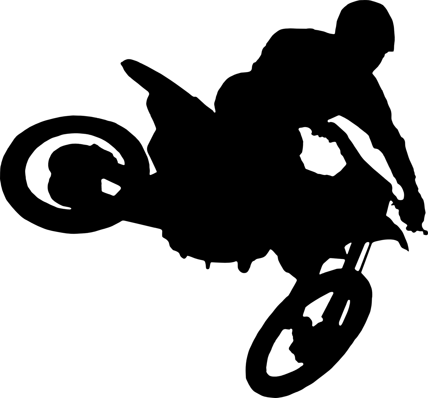 Aufkleber Motorcross