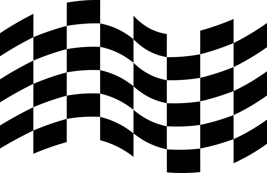 Aufkleber Rennflagge