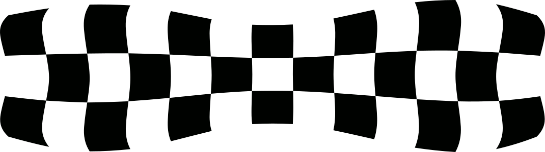 Aufkleber Rennflagge