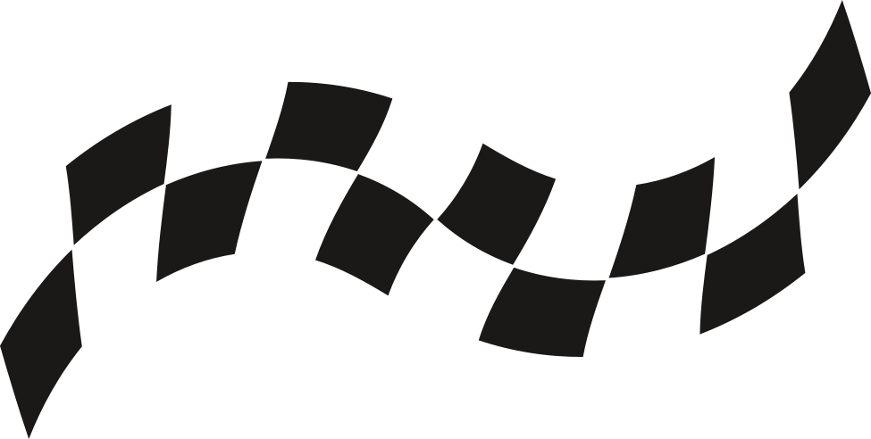 Aufkleber Rennflagge