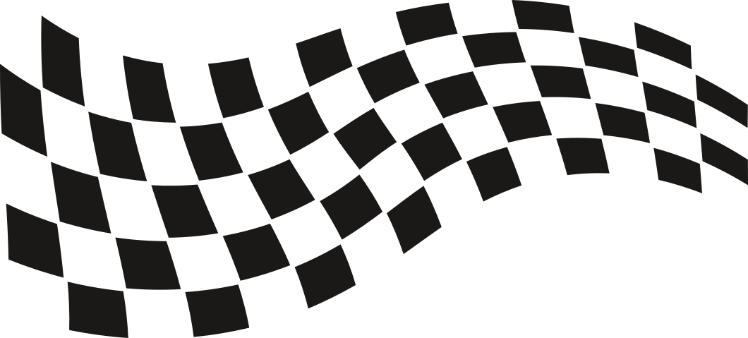 Aufkleber Rennflagge
