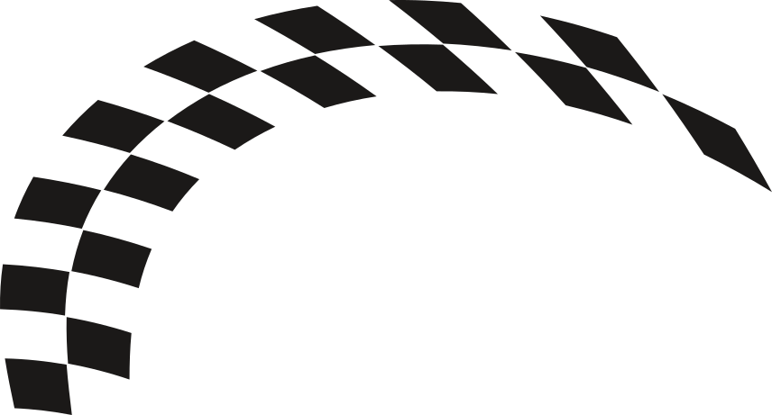 Aufkleber Rennflagge