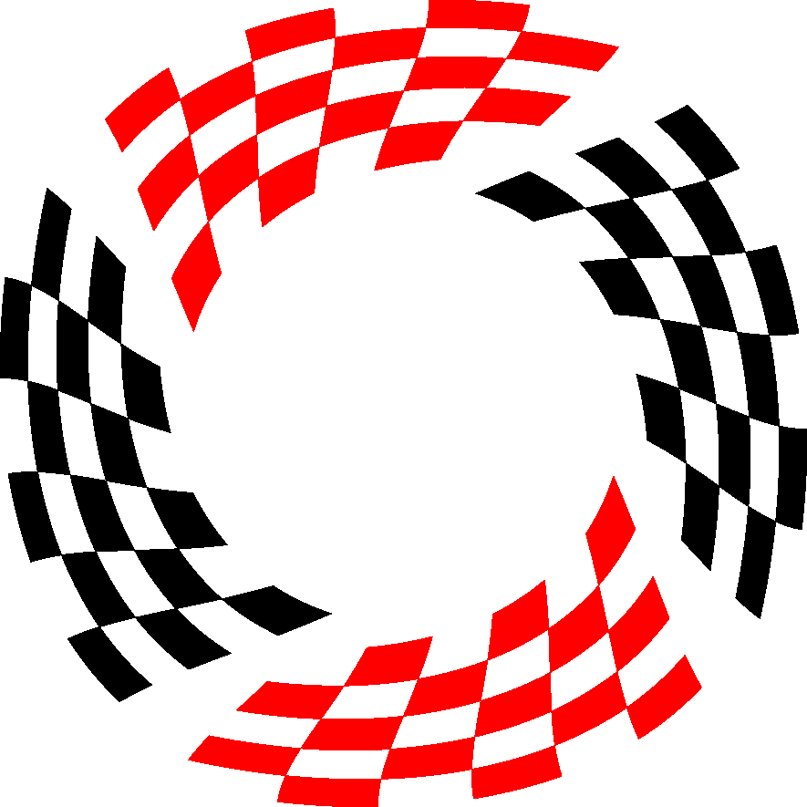 Aufkleber Rennflagge