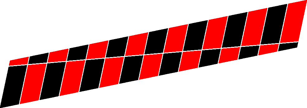Aufkleber Rennflagge