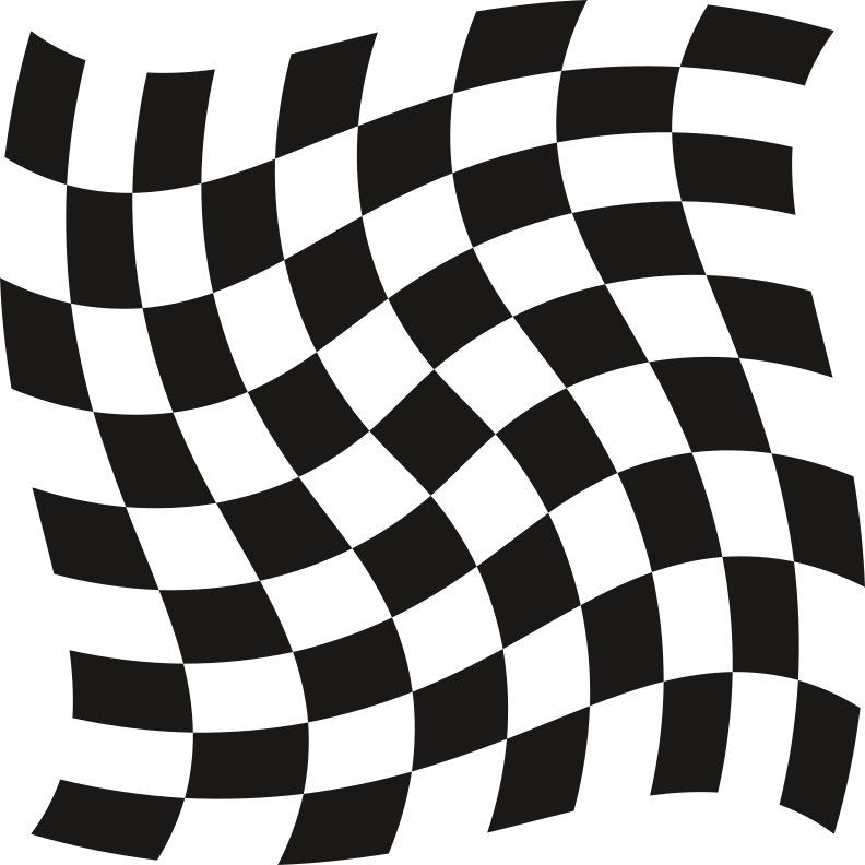 Aufkleber Rennflagge