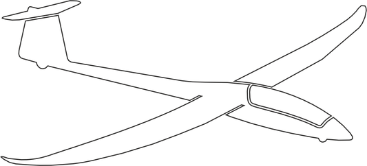 Aufkleber Flugzeug Segelflugzeug Modellfliegen Hobby