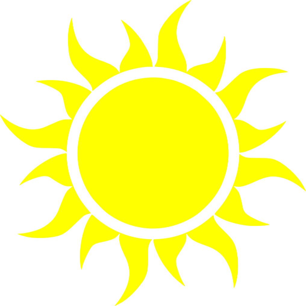 Aufkleber Sonne