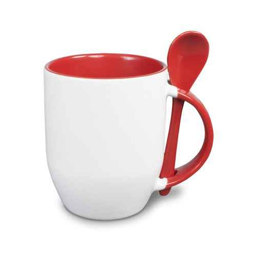 Keramiktasse TWO TONES & Löffel, Orca™ Coating