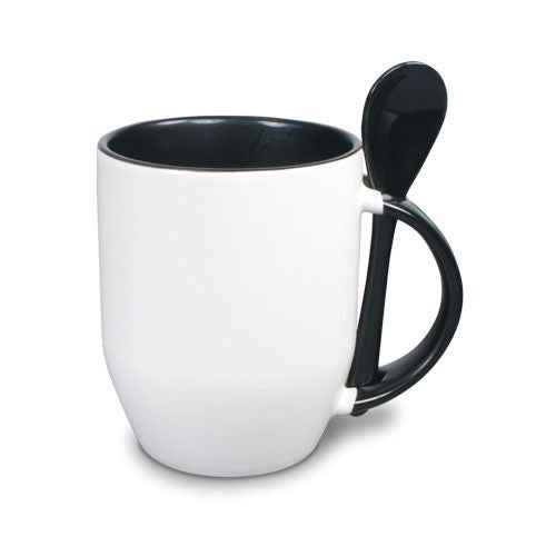 Keramiktasse TWO TONES & Löffel, Orca™ Coating