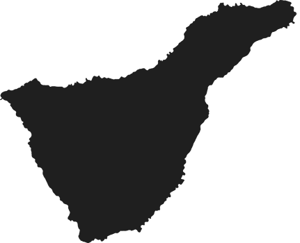 Aufkleber Kontur Umriss Teneriffa
