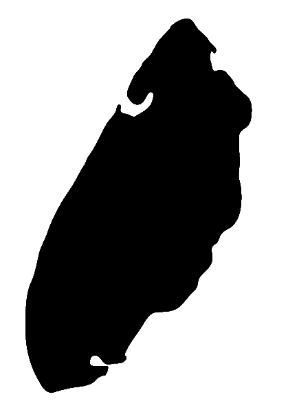 Aufkleber Kontur Umriss Texel