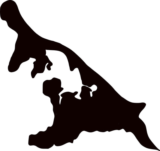 Aufkleber Kontur Umriss Usedom