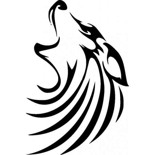 Aufkleber Wolf