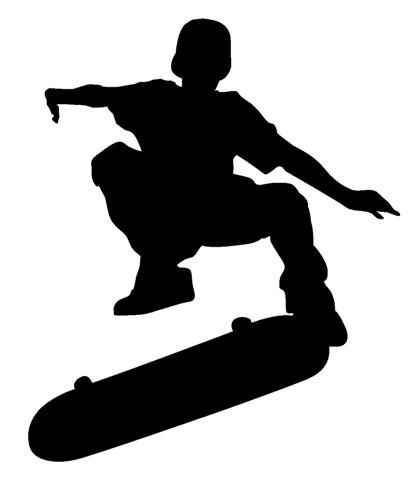 Aufkleber Skateboard Sport