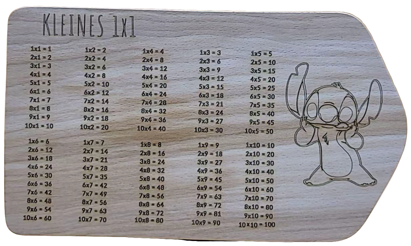 Frühstücksbrett kleines 1x1