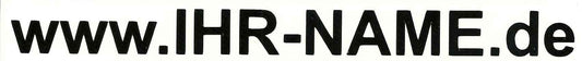 Ihr Domain Name Aufkleber Internetadresse www Web URL