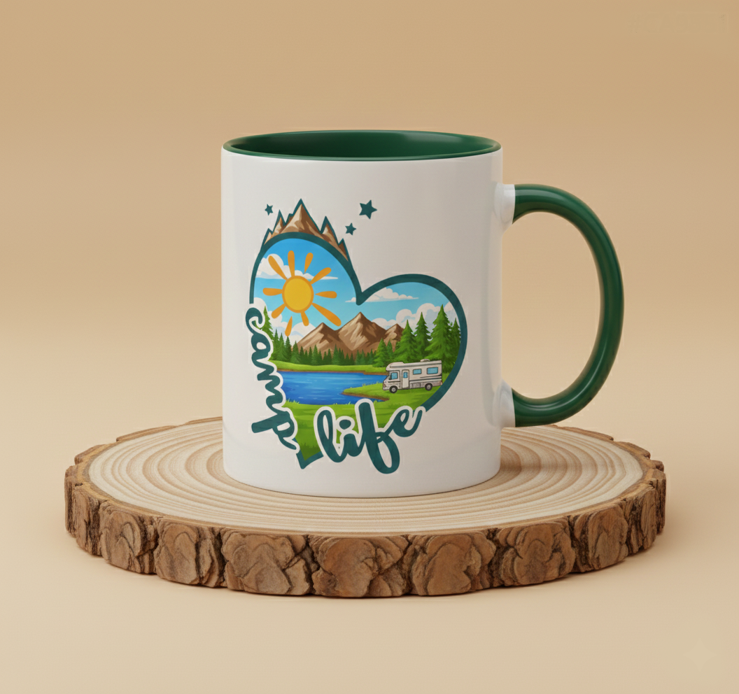 Keramiktasse Camp life