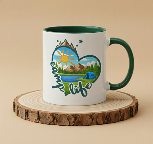 Keramiktasse Camp life