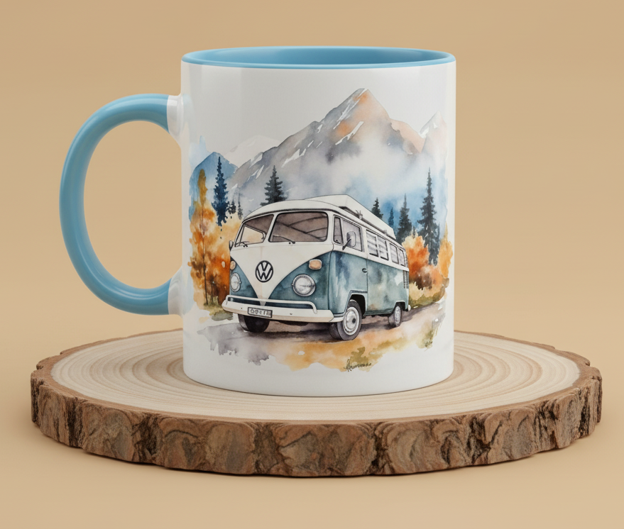 Keramiktasse Caravan Camping Bus