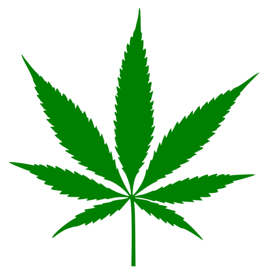 Aufkleber Farbklecks Cannabis