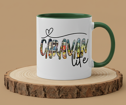 Keramiktasse Spruch Caravan life