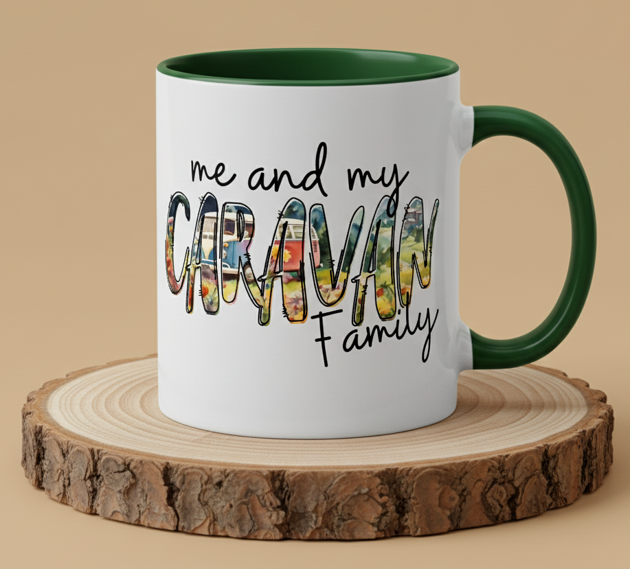 Keramiktasse Spruch Caravan