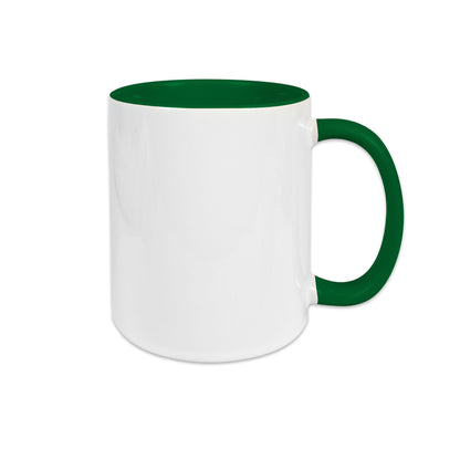 Keramiktasse TWO TONES HANDLE 11oz dunkegrün